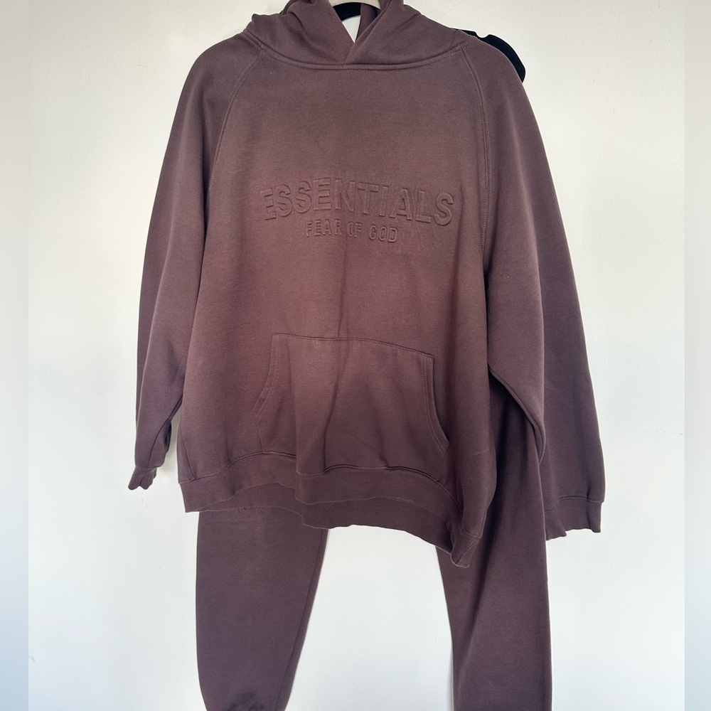 Essentials Brown Hoodie - Picture 2 of 8